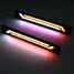 LED Strip Car Auto Flexible Gel Light DRL Daytime Running Driving Colors COB 2Pcs SILICA - 4