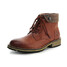 Boots Shoes Winter Warm Casual Short Arcx Boots Brown Leather Motorcycle Riding - 1