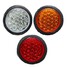 White Yellow Rear Tail Brake Stop Trailers Round LED Red Reflector Truck - 6