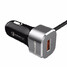 Ports Car Charger Micro USB Cable Certified 2.1A USB Type C Dual Qualcomm - 1