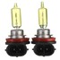 A pair of H7 H9 Xenon Light Bulbs Lamps DC12V HID 3000K 55W Yellow 9005 9006 - 10