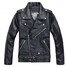 Retro Fashion Men Jacket PU Leather Motor Bike Riding slim - 1