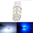 9SMD Car White LED Door T10 W5W 5050 Brake Light Bulb Turn Side Maker - 1