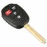 Remote Key Case Shell Buttons Car Blade For TOYOTA Camry Uncut - 2