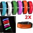 Orange 2pcs LED Reflective Arm Band Strap Running Night Signal Safety Belt - 1