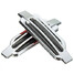 Intake Silver CAR Honeycomb Flow Grille Air Vent Duct Decoration 2Pcs ABS Sticker Side - 4