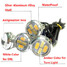 Turn Lights 5630 DRL Fog Eagle Eyes 2 X Silver Shell Signal Car LED 23mm Amber - 4