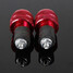 Motorcycle Round 22mm Red Handlebar End Weight Balance Plug Four - 3
