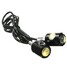 3W Pair 12V LED Motorcycle Car Eagle Eye Plate Screw Bolt 6000K Lamp License Light - 2