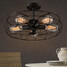 Minimalist Iron Lighting Chandelier Loft Personality Lamps Fan Industrial - 2