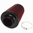 Cold Air Intake Filter Air Cleaner inches High Flow Cone Tapered Red Car - 4