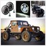 40W Harley Jeep Wrangler Headlight Angel Eyes White LED 6500K 3600LM Lamp 2Pcs - 2