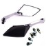 Diamond Rear View Side Mirror 8mm 10mm Motorcycle Rear View - 3