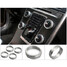 V40 S80 knob Stereo Ring Decorative Alu 1pcs Covers XC60 Volvo S60 V60 Car S60L - 7