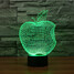 Christmas Light Led Night Light Touch Dimming Decoration Atmosphere Lamp 3d Apple 100 - 1