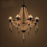 Droplight American Nostalgic 100 Retro Rope Chandelier Glass Hemp - 1