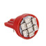 Red Super Bright LED Car Light Wedge Bulb T10 8-SMD Ultra - 3