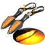 4LED Yellow Motorcycle Turn Signal Indicators Lights Lamp 12V Light Universal - 1