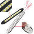 Flexible Light COB Silicone 10 LED Lamps 16W 2x Car DRL Driving Daytime Running - 5