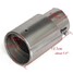 Exhaust Universal Pipe Round Cars Stainless Steel Chrome Tip - 2