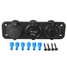 12-24V Motorcycle Triple Car Voltmeter Socket Adapter USB Charger Power Outlet - 5