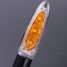 2pcs Universal Motorcycle 3 Led Turn Signal Indicator Amber Light - 5