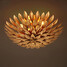 Ceiling Light Europe Wrought Iron Living Room Ceiling Lamp Retro Flowers - 2