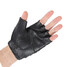 Multi-Use Leather Motorcycle Medium Glove Fingerless Vented Cowhide - 4