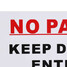 Clear Park Sign Keep Parking Car Warning Sticker - 7