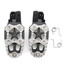 Black Foot Pegs Pedals Motorcylce Bike Treadles Footpeg Alloy Footrest Sliver - 2