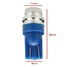 Blue W5W Pair Turn Signal Lamp T10 1.5W 12V Wedge LED Side Maker Light Car - 4