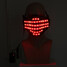 Festival LED 7 Colors Wireless Control Halloween Costume Face Mask Party - 10