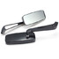 Rear View Side Mirrors 10mm Black Cruiser Chopper CNC Aluminum Motorcycle - 4