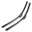 Front Windscreen Wiper Blades Mazda Black Pin Side Flat - 1