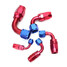 Degree Car Swivel Hose End Red Blue Aluminum Nylon Braided - 3