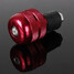 Motorcycle Round 22mm Red Handlebar End Weight Balance Plug Four - 4