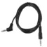 Black Car Audio Cable Cord 3.5mm Male Angle Connector Headphone AUX 1.5M - 2