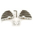 Motorcycle Foot Pegs Serrated H-D Style - 2