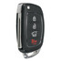 Shell Case Fob Hyundai Santa Fe Folding Flip Remote Key 4 Button - 4