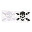 Sticker Decal Removable Art Paddle Skull Oars Vinyl Decor Car Truck Boat - 1