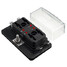 4 Way Terminal Side Light Blade Fuse Box Block Holder Power - 2