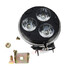 Thick Motorcycle Super Bright LED Headlight Sun Spotlights Small Section 12V 9W Three Lamp - 2