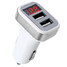 3.1A Dual Port USB Car Charger Cigarette Socket Lighter LED Voltmeter Universal - 5