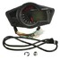 Motorcycle LCD MPH Adjust Speedometer Tachometer Size KMH Odometer Tire - 3