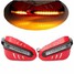 LED Indicator Light 12V DRL Red Hand Guards Brush Motorcycle Protective - 3