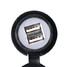 Dual USB Motorcycle Charger Circular 5V 2.1A Car With Light - 5