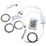 15SMD Halo Ring Angel Eyes with Remote RGB LED 70mm Car Light Bulb - 4