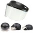 Universal Motorcycle Helmet Flip Up Transparent Lens Visor Button Sunscreen Model Wind UV - 1