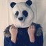 Simulation Halloween Animal Latex Headgear Panda Mask - 2