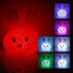Crystal Rabbit Led Night Light Color Changing Usb Shaped - 1